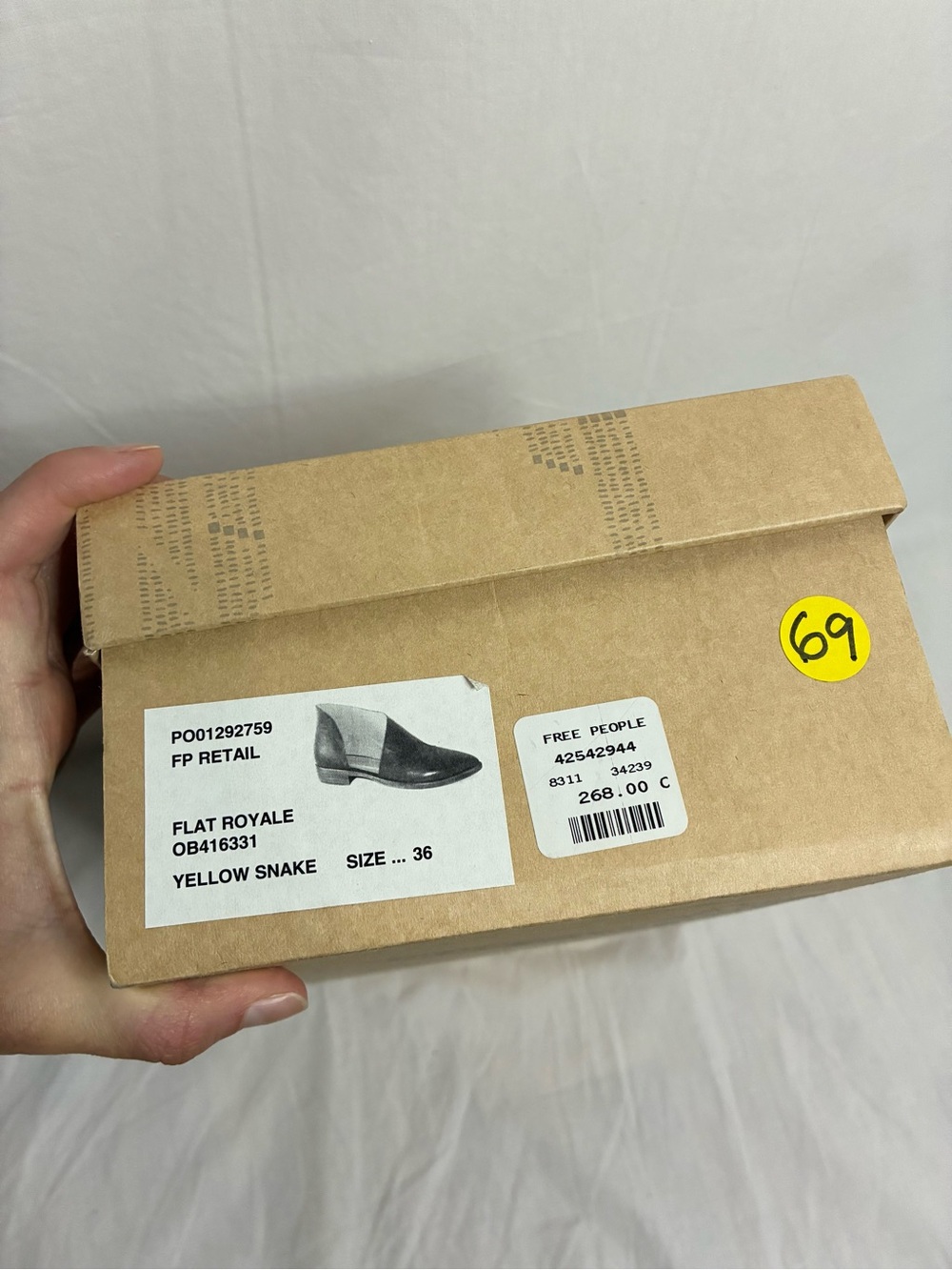 NEW. Free People Royale Flat. NEW IN BOX - Picture 7 of 8